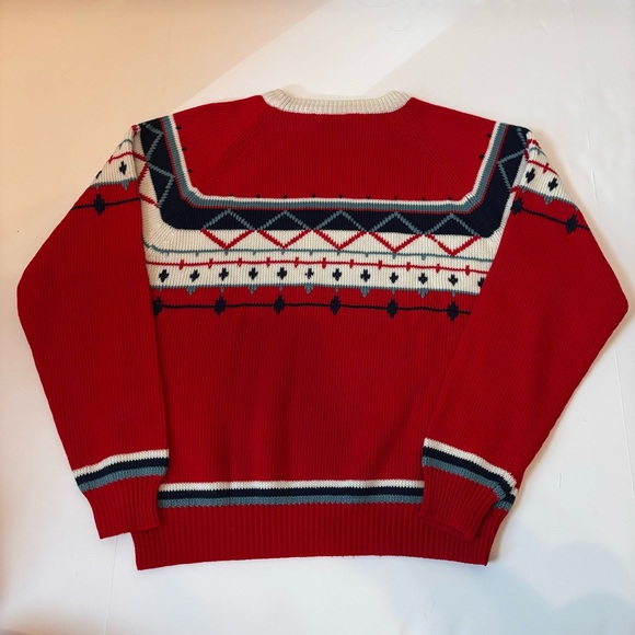 VTG Horizon Fair Isle Winter Ski Sweater - Picture 4 of 5